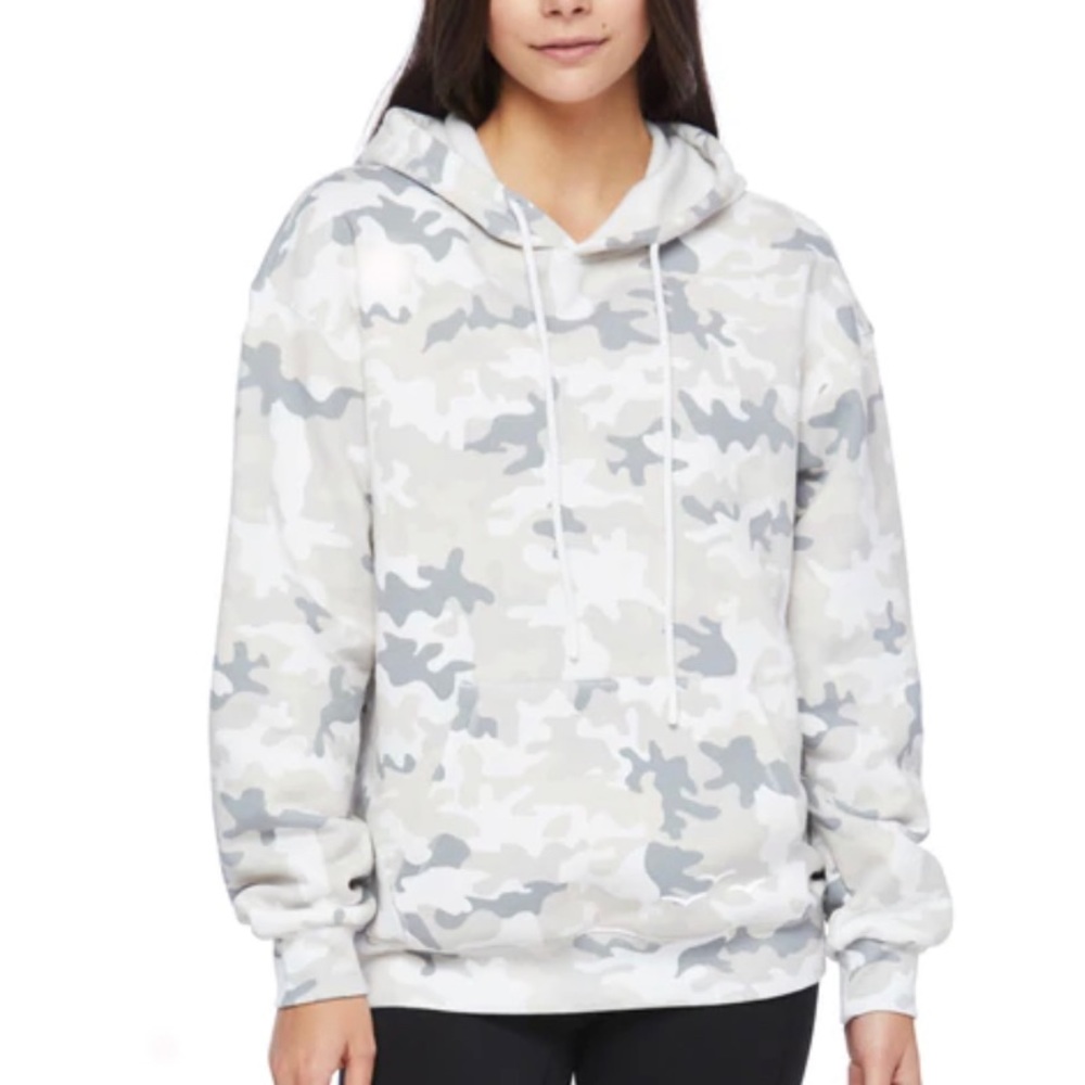 Lazy Pants Chlo Relaxed Fit Hoodie In White Camo